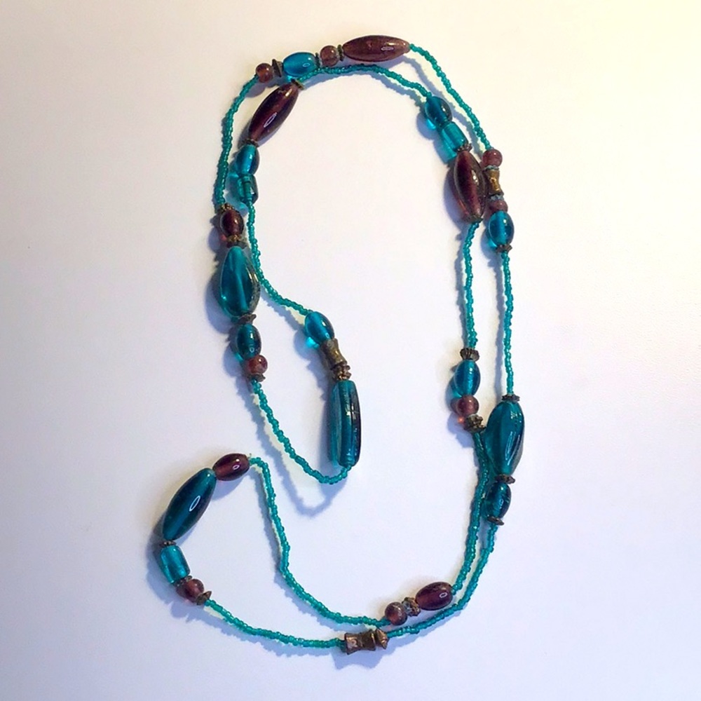 🌺 FREE with any purchase ⭐️ Turquoise Coloured Beaded Necklace